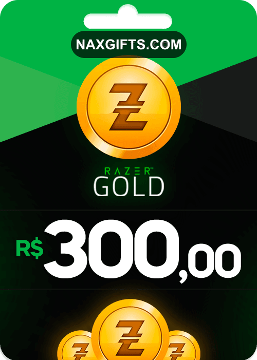 GIFTCARD RAZER GOLD R$300